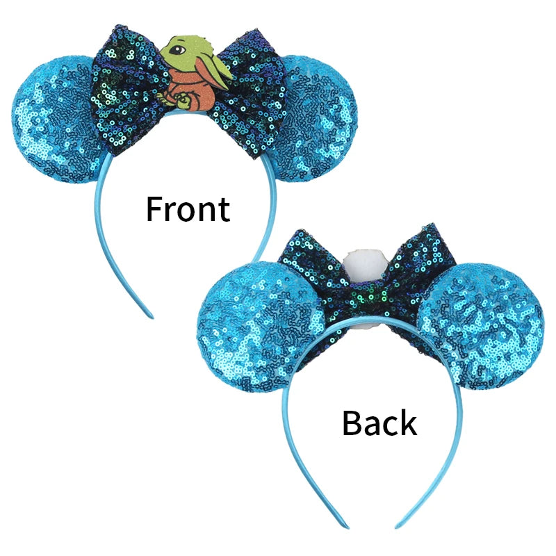 CowLost | cartoon-lilo-stitch-head-band-girls-sequins-bow-hairband |2