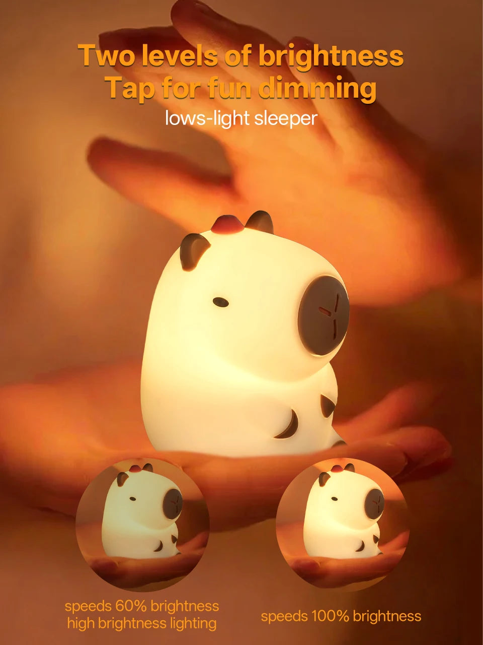 CowLost | product_id-ggbingo-rechargeable-dimmable-capybara-touch-night-light-for-kids-room |10