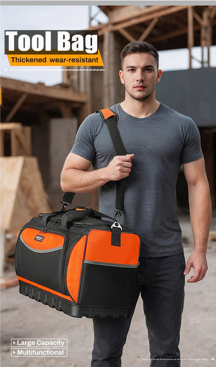 CowLost | product_id-tool-bag-with-molded-base-18-pocket-open-top-organizer-adjustable-shoulder-strap-heavy-duty |7