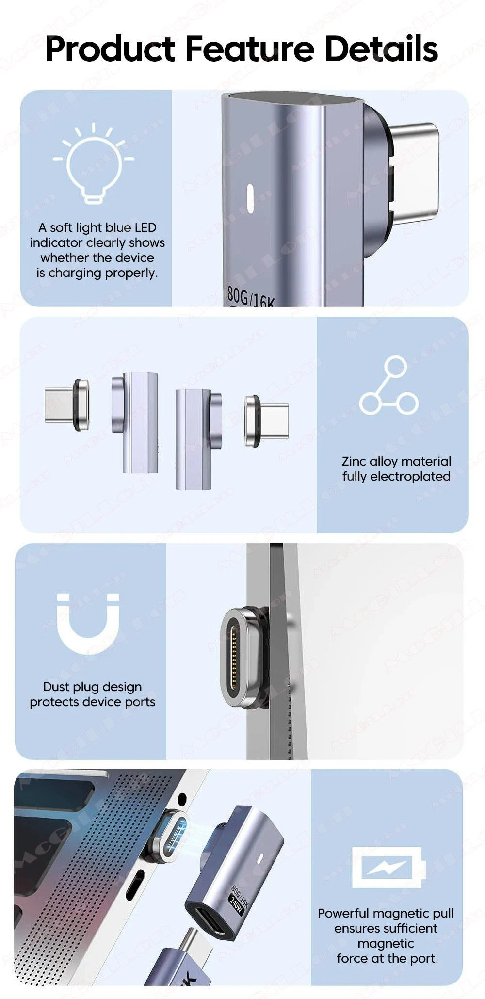 CowLost | product_id-pd-240w-usb4-0-80gbps-thunderbolt-5-magnetic-type-c-to-usb-c-fast-charge-otg-cable-16k-60hz |15