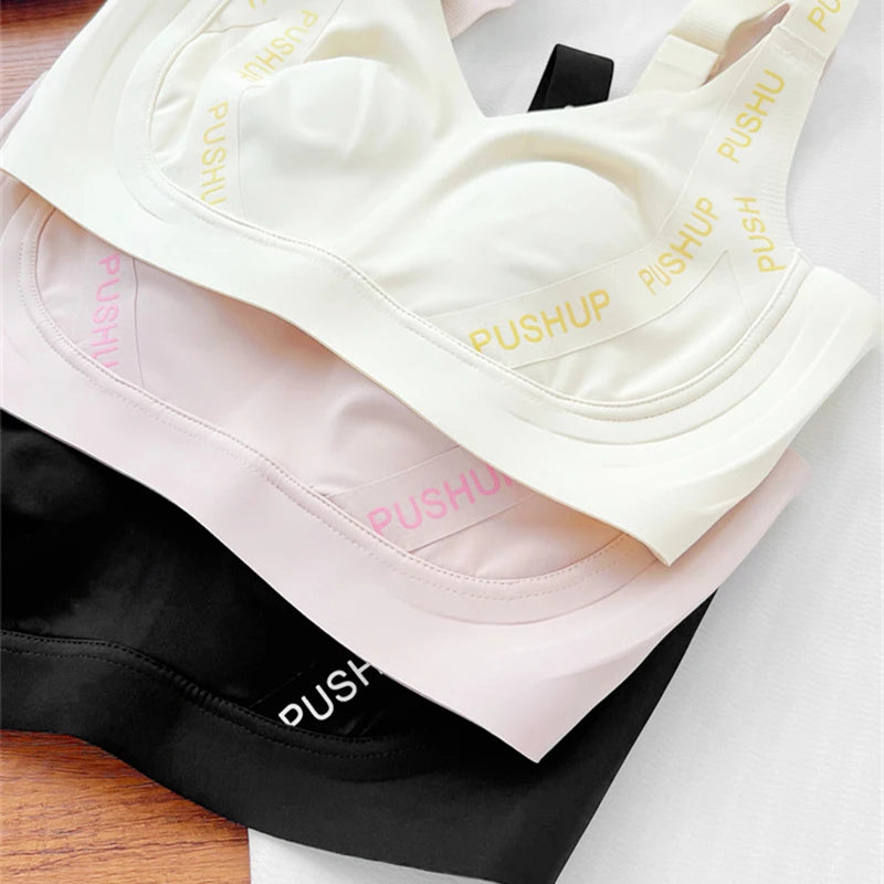 CowLost | product_id-large-size-wire-free-double-layer-pull-up-bra-with-soft-support-and-adjustable-straps |8