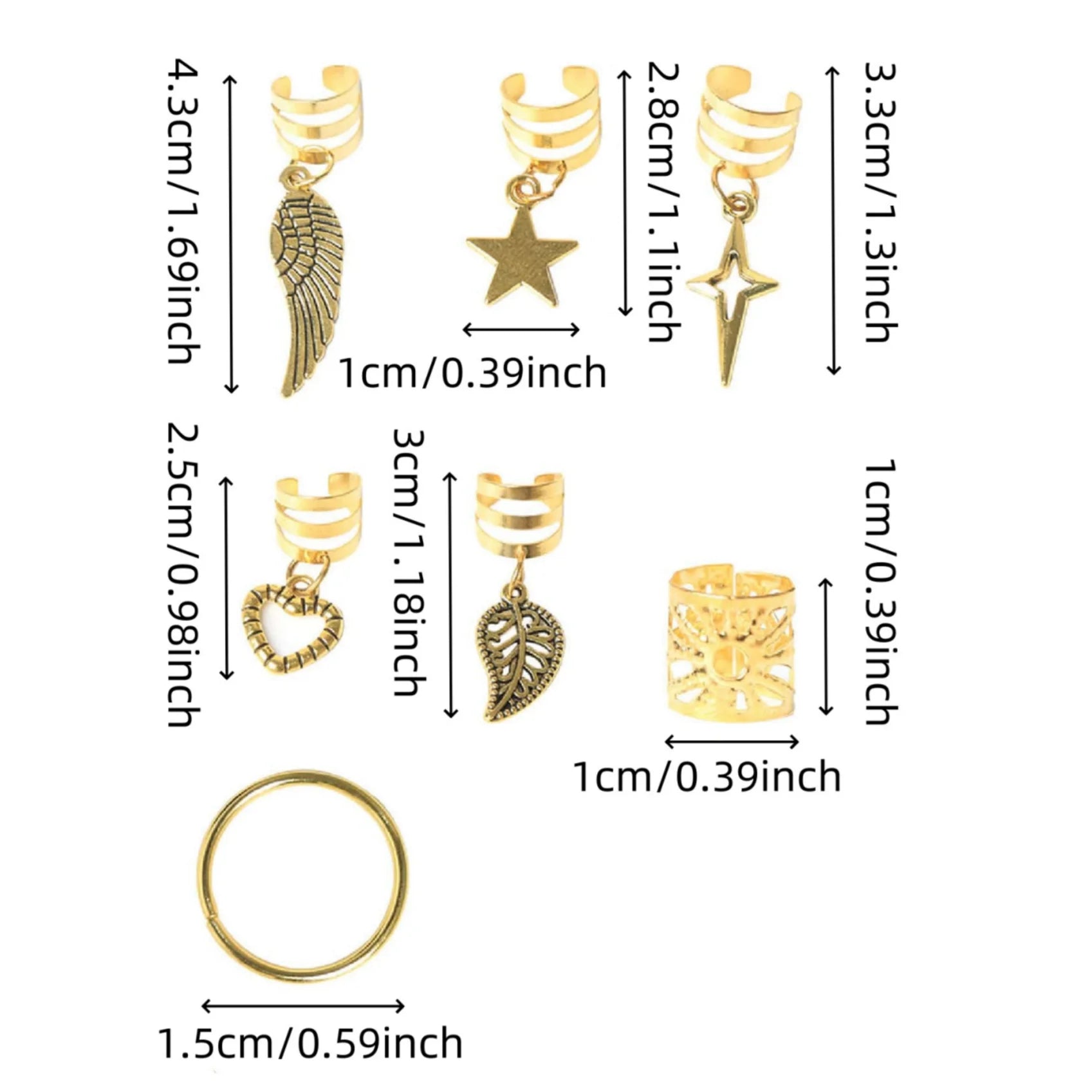 CowLost | 45pcs-alloy-braid-hair-ring-dreadlock |4
