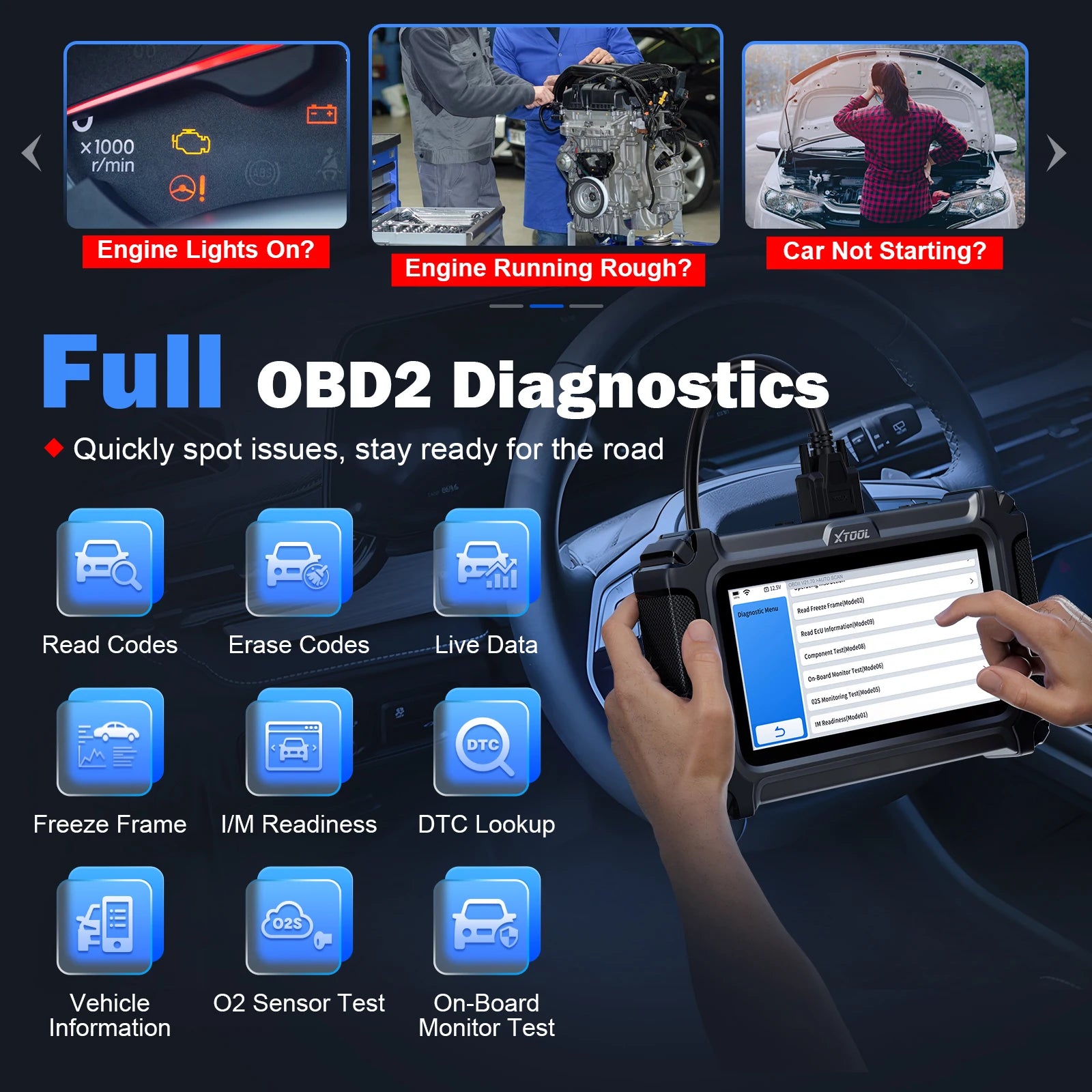 CowLost | xtool-d5s-car-diagnostic-tools-5-system-auto-obd2-scanner-ecu-reset-abs-epb-srs-engine-at-scanner-16-reset-lifetime-free-update |4