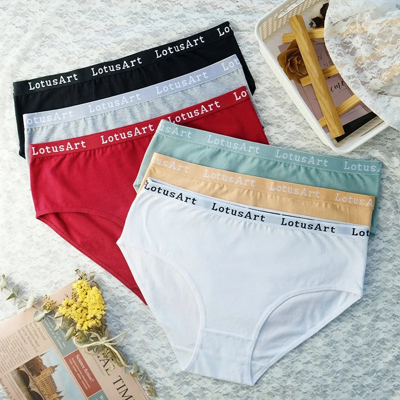 CowLost | product_id-2pcs-women-high-waist-cotton-briefs-tummy-control-breathable-m-2xl |5