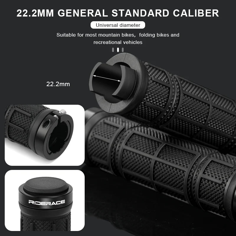CowLost | riderace-bicycle-grips-lock-on-mountain-bike-handle-bar-cover-ergonomic-tpr-rubber-shockproof-non-slip-cycling-handlebar-grip |9