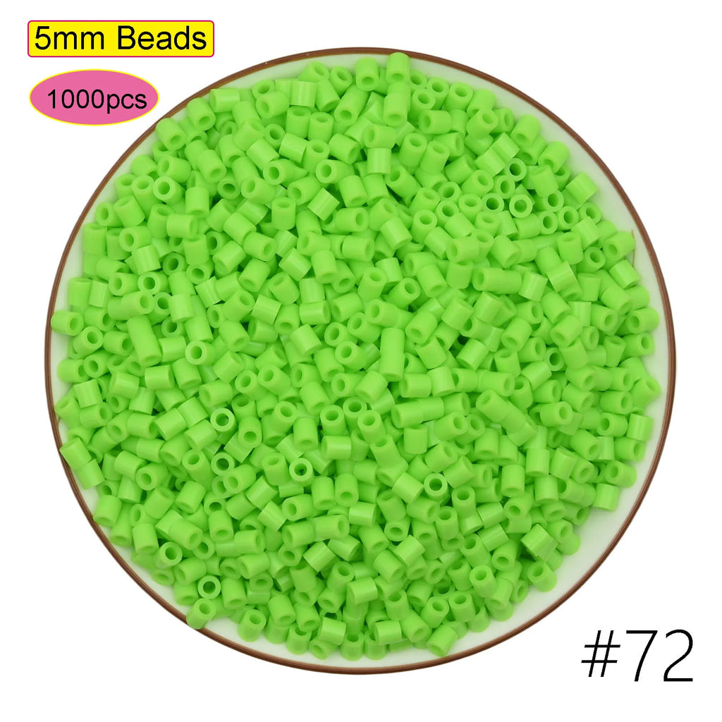 1000PCS 5MM Mixed Color Hama Beads DIY Gift Children's Toy Supplement OPP Bag