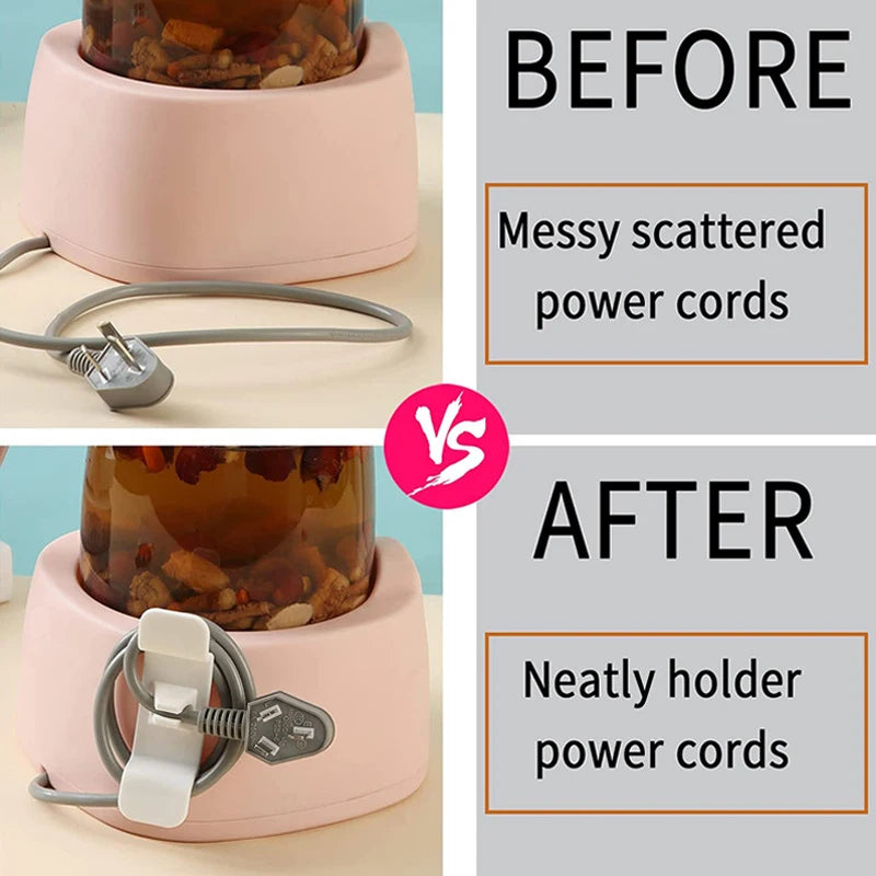 CowLost | 3-6pcs-cord-wrapper-hooks-clip-cable-wire-organizer-kitchen-appliance |12