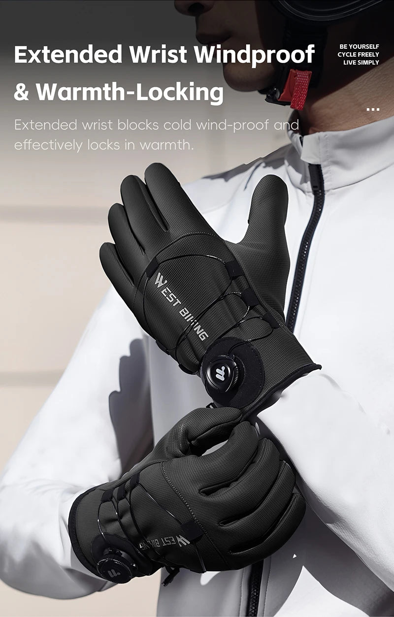 CowLost | west-biking-self-locking-bike-gloves-winter-fleece-thermal-cycling-gloves-with-rotating-buckle-waterproof-mtb-motorcycle-gloves |15