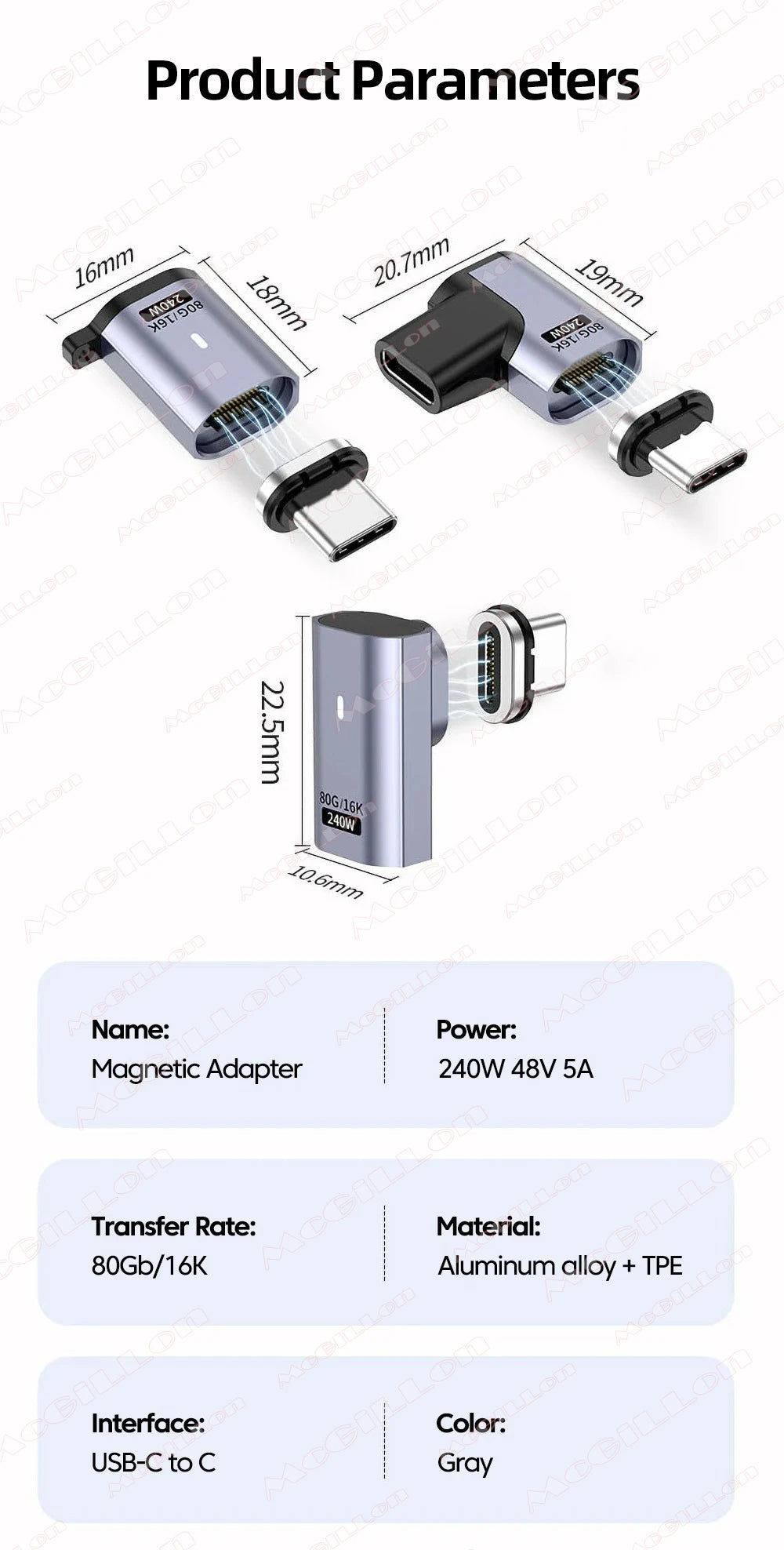 CowLost | product_id-pd-240w-usb4-0-80gbps-thunderbolt-5-magnetic-type-c-to-usb-c-fast-charge-otg-cable-16k-60hz |14