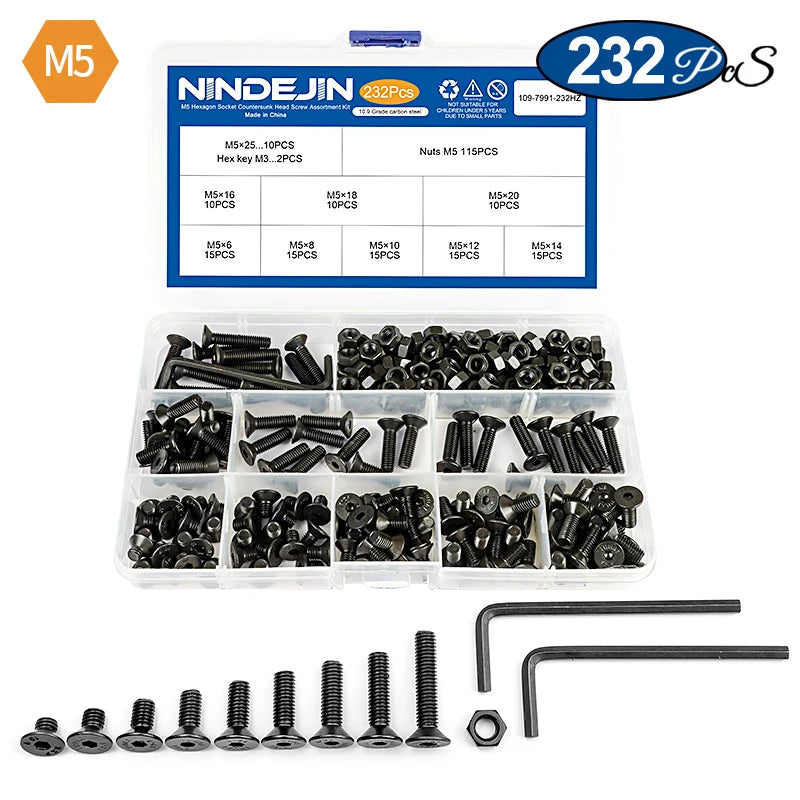 CowLost | nindejin-hex-hexagon-socket-countersunk-head-screw-kit |11