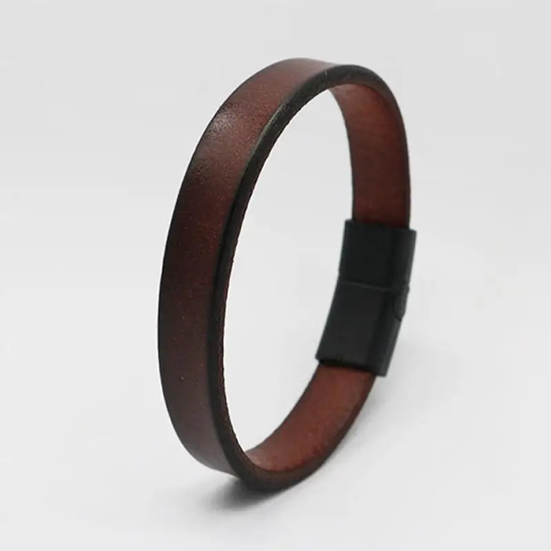 CowLost | badge-pass-holders-vintage-genuine-leather-wrap-cord-bracelet |38