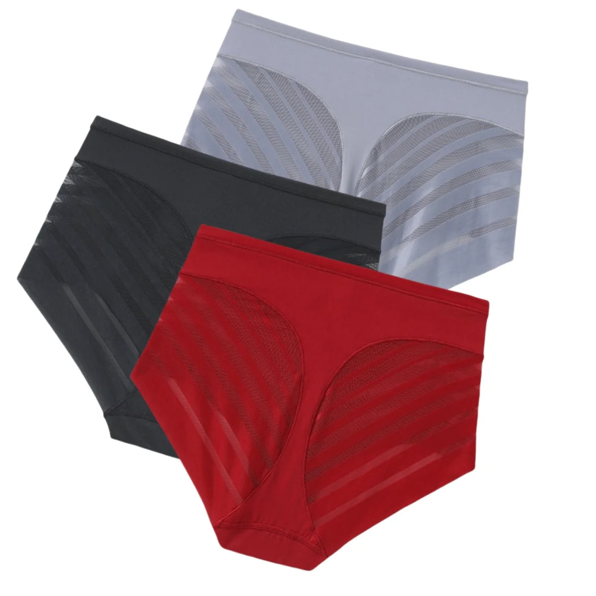CowLost | product_id-3pcs-women-s-mid-rise-plus-size-mesh-back-shaping-briefs-m-3xl-slimming-underwear |9