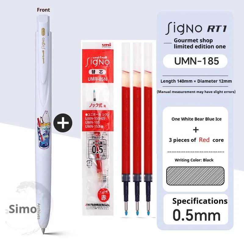 CowLost | product_id-japan-uni-mitsubishi-umn-185-food-museum-collab-0-5mm-gel-pen-ultra-smooth-for-school-collectors-gift |33