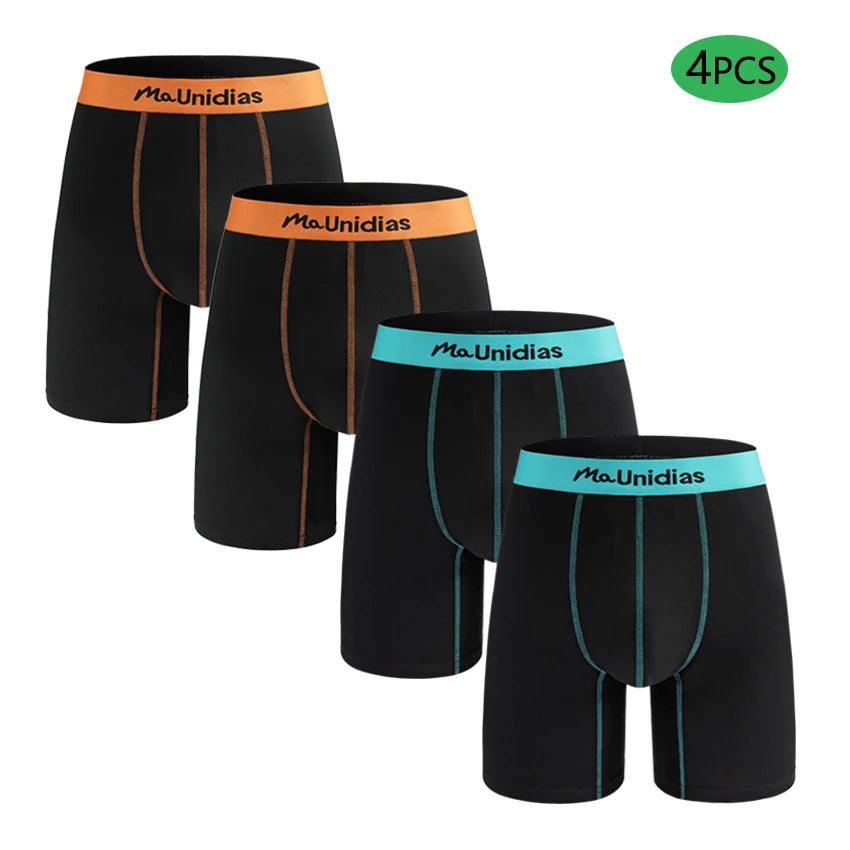 CowLost | activewear-pants-4pcs-mens-boxer-briefs-with-elastic-waistband-skull-print |23