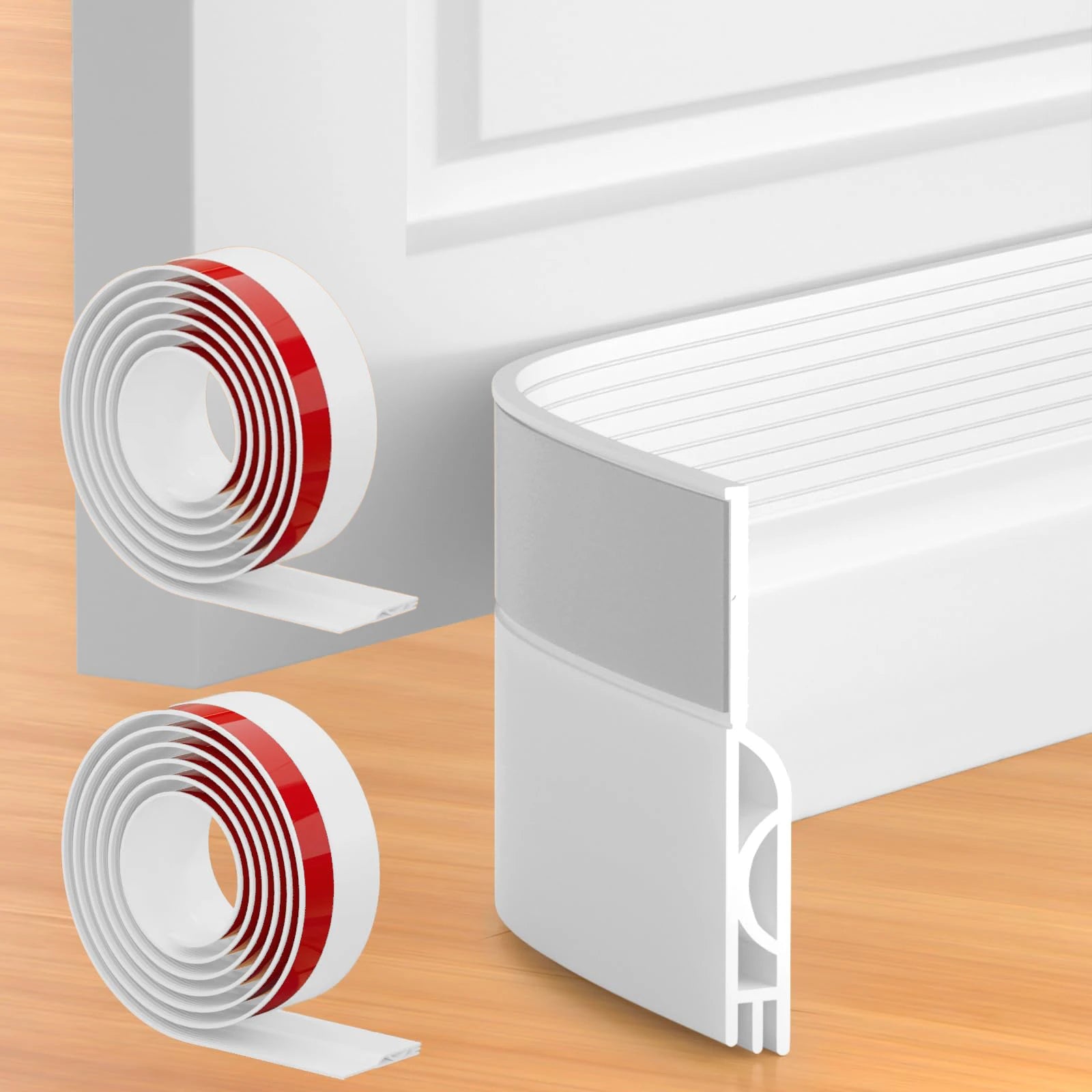 1/2m Door Draft Stopper Sweep Under Door Gap Filler Seal Strip