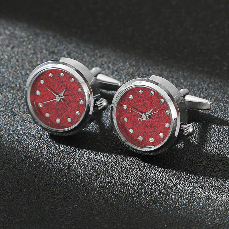 CowLost | luxury-cufflinks-watch-rotatable-electronic-functional-buckle-business |18