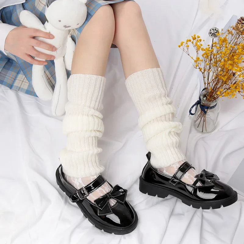 CowLost | activewear-pants-lolita-women-s-long-knit-socks-boot-cuffs-harajuku-leg-warmers |2