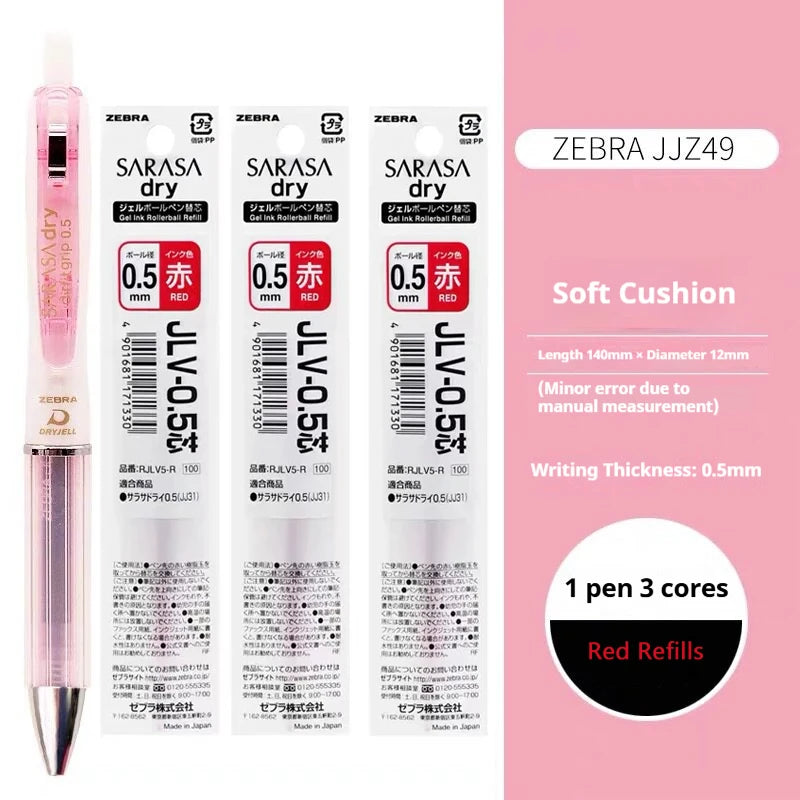 CowLost | product_id-zebra-jjz49-quick-dry-gel-pen-0-4-0-5mm-retractable-cushion-grip-transparent-design-for-exams-writing |27
