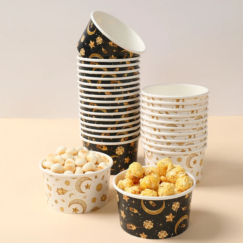 CowLost | 10pcs-ramadan-paper-bowl-eid-mubarak-decoration-for-home-food-holders |16