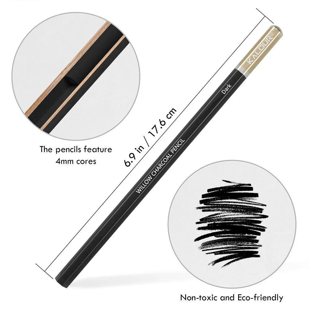 CowLost | product_id-6pcs-kalour-charcoal-willow-core-pencil-set-non-toxic-professional-art-supplies-for-drawing-painting-sketching |7