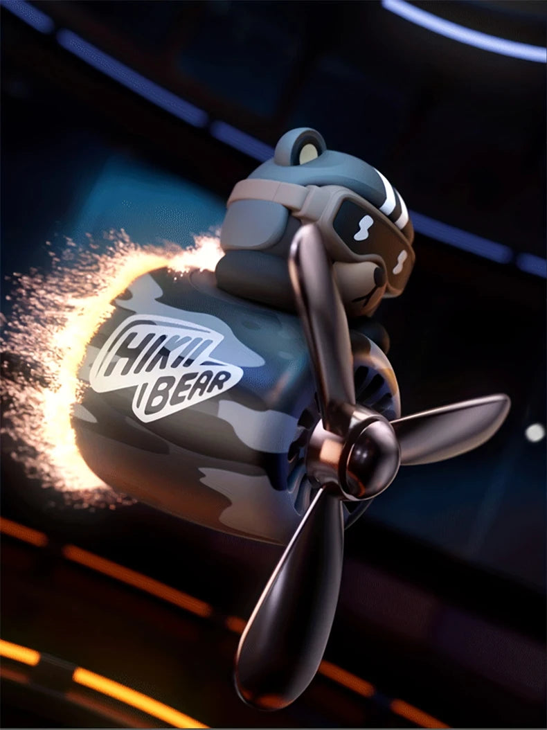 CowLost | product_id-rotating-propeller-plane-pilot-bear-car-air-freshener-vent-clip-diffuser |9