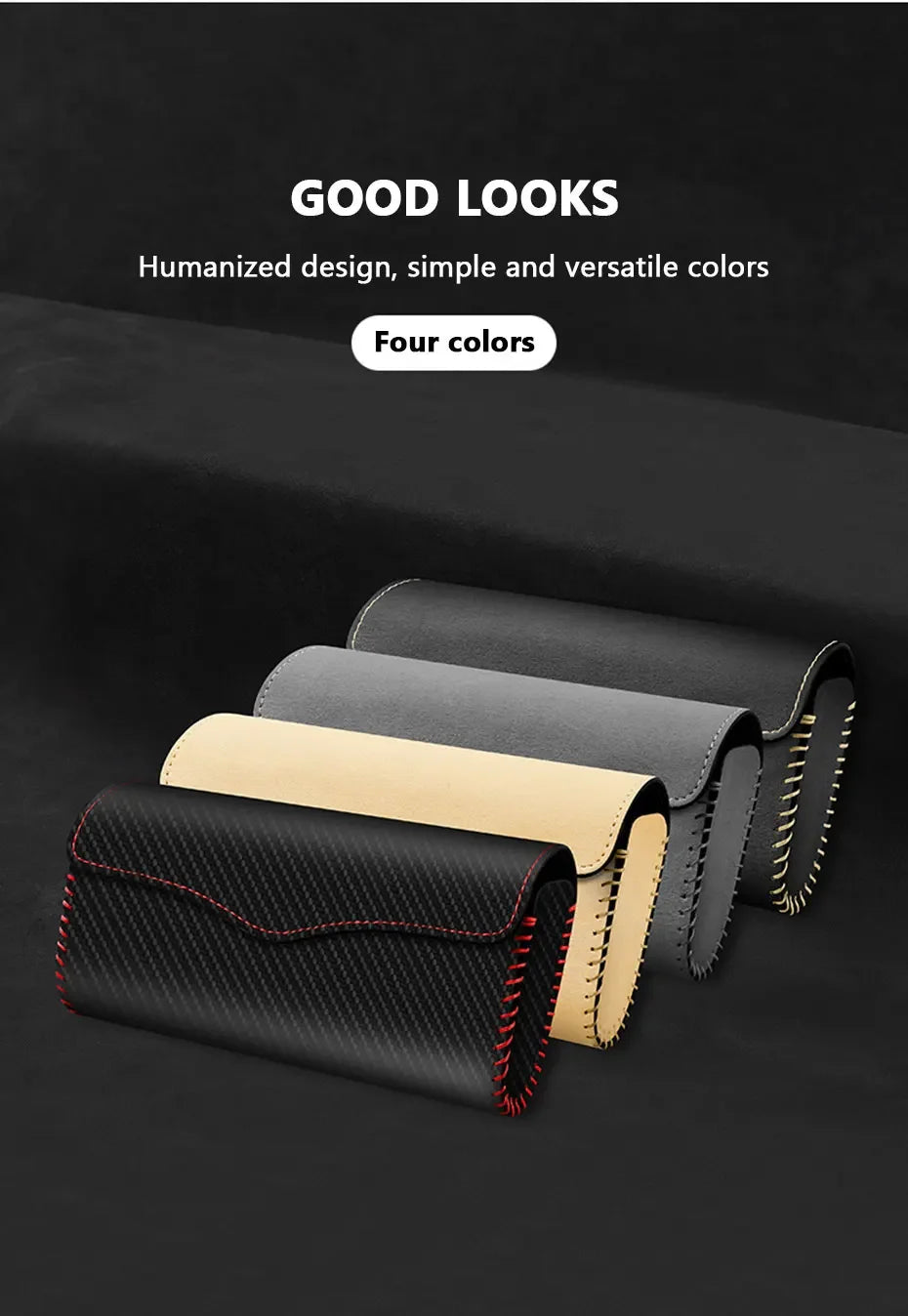 CowLost | product_id-car-sun-visor-sunglasses-holder-organizer-suede-leather-case |12