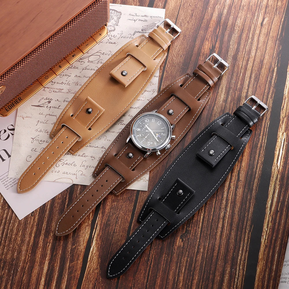 CowLost | product_id-vintage-pu-leather-watch-band-20mm-24mm-universal-replacement-strap |2