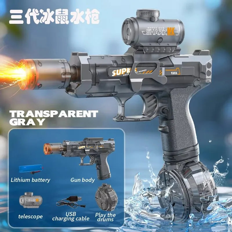 Automatic Electric High-Pressure Water Gun Toy for Outdoor Summer Fun