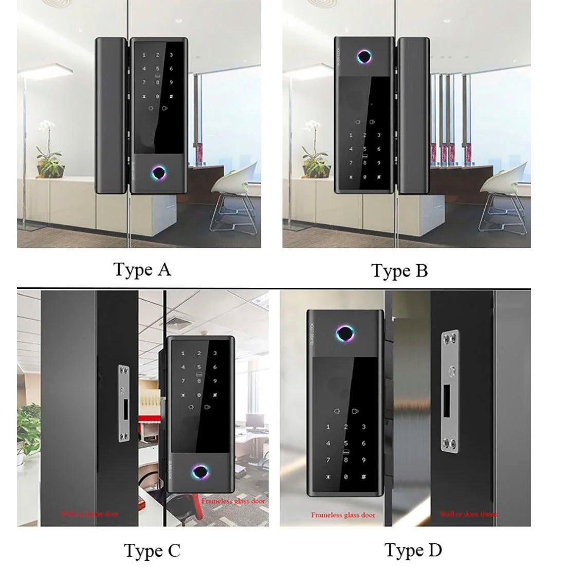 CowLost | locks-keys-product_id-tuya-wifi-fingerprint-smart-lock-drill-free-for-sliding-glass-door-with-dynamic-code |7