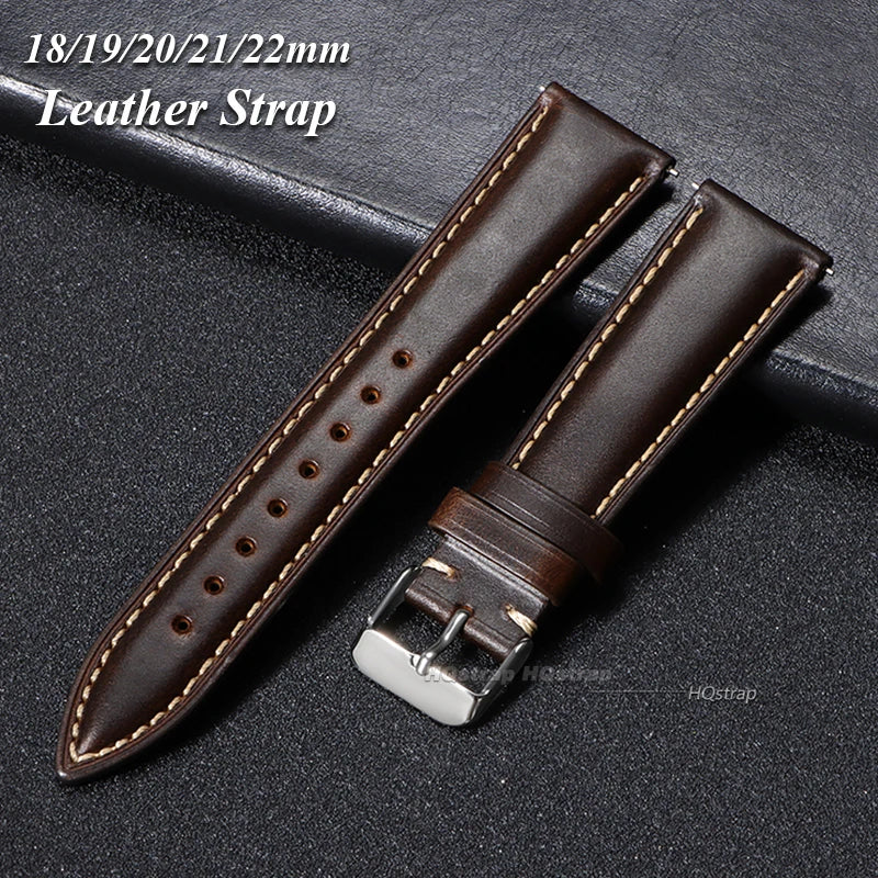 CowLost | watch-bands-product_id-vintage-oil-wax-leather-quick-release-watch-strap-18-22mm-universal-cowhide-band |8
