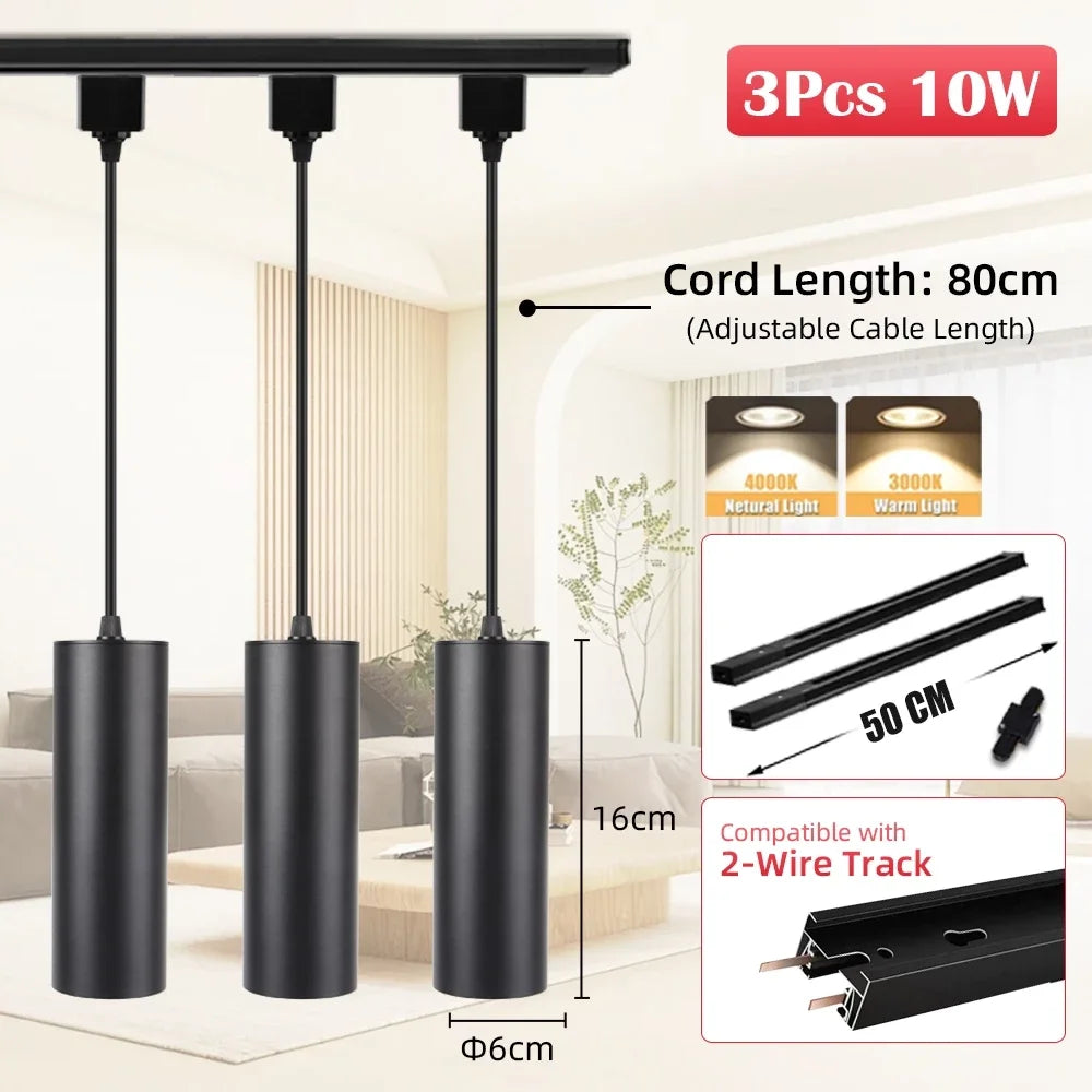 CowLost | seasonal-holiday-decorations-full-set-led-track-rail-lights-85-264v-modern-interior-spotlights |34