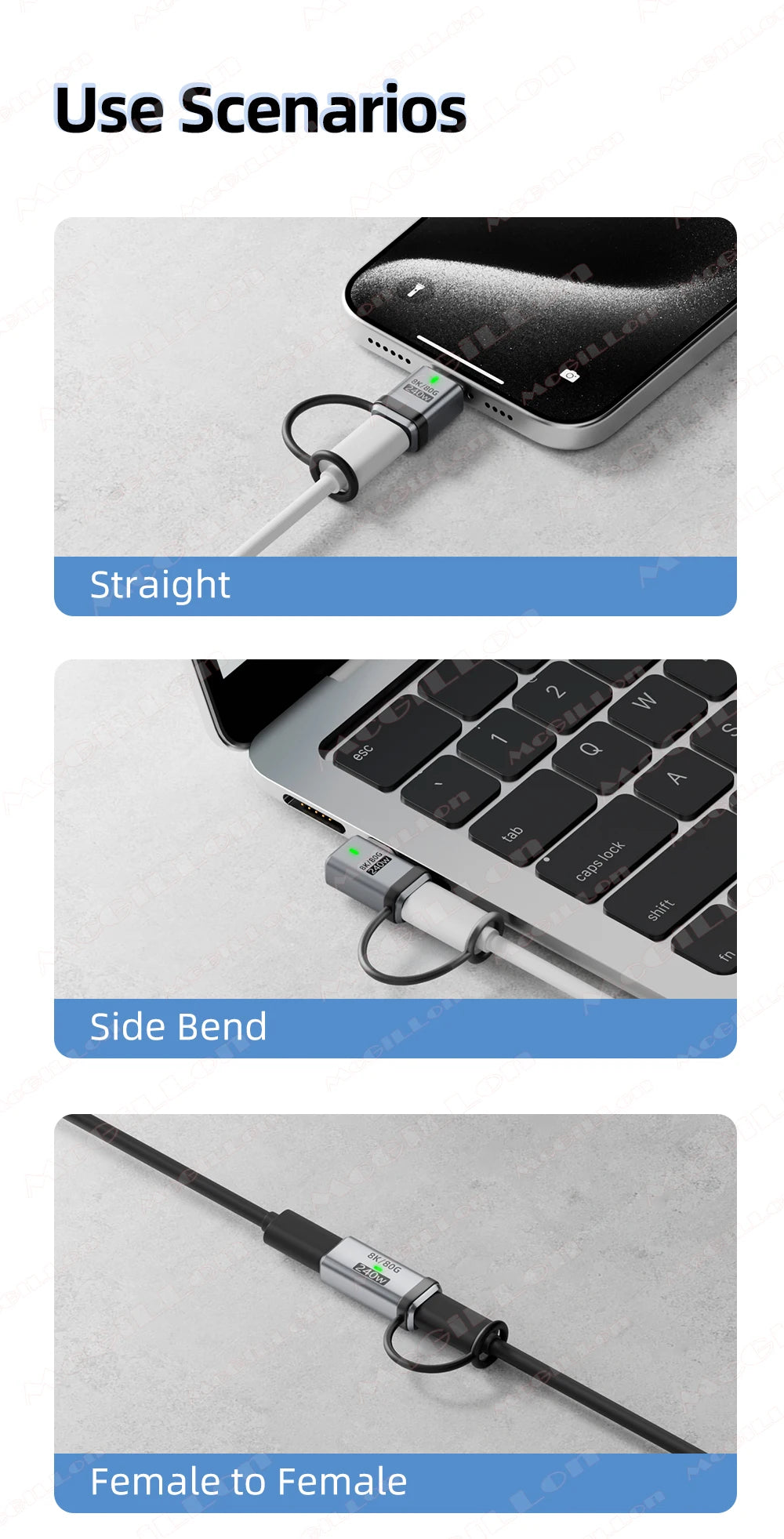 CowLost | product_id-usb4-2-0-pd-240w-5a-usb-c-to-usb-c-straight-angle-charger-adapter-120gbps-16k-60hz |14