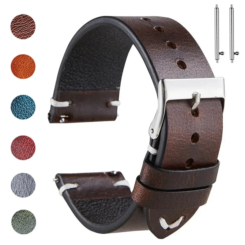 CowLost | bracelets-product_id-retro-oil-wax-calfskin-leather-watchband-for-seiko-quick-release-18mm-20mm-22mm |1
