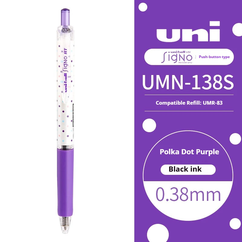 CowLost | product_id-uni-ball-signo-umn-138s-limited-polka-dot-gel-pen-0-38mm-retractable-fine-point-assorted-colors |64