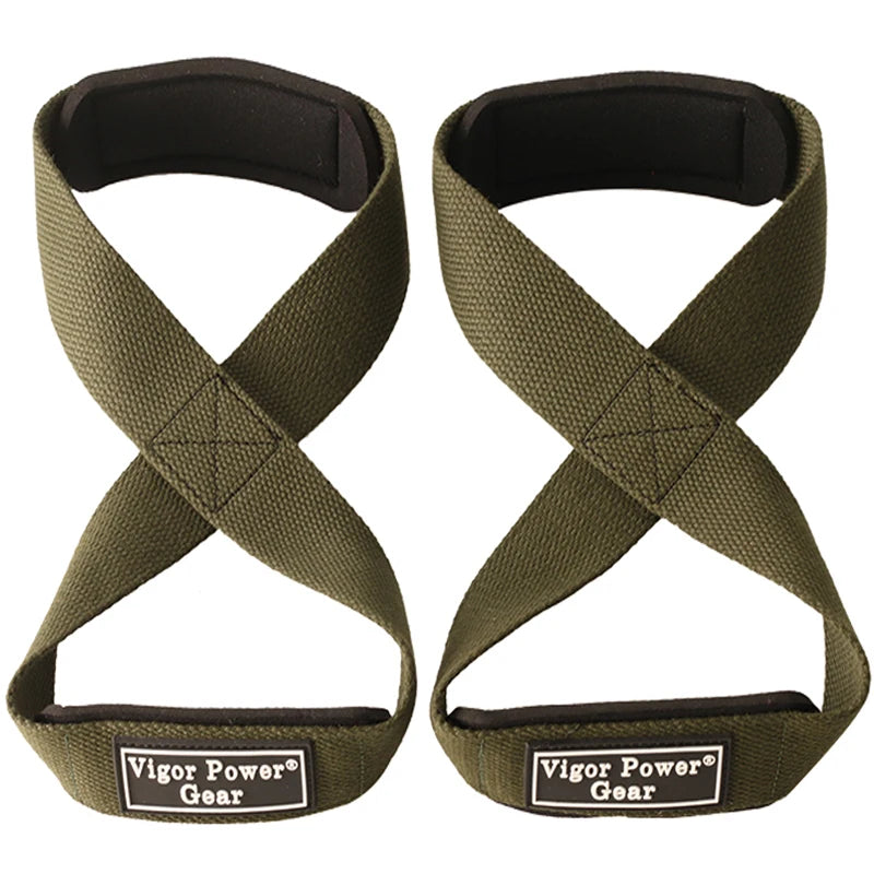 CowLost | sporting-goods-power-grip-powerlifting-figure-8-gym-wrist-straps-cross-training |2