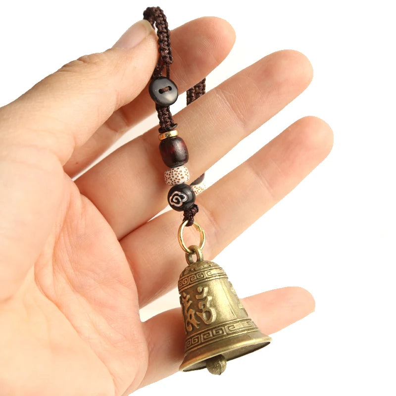 CowLost | product_id-vintage-tibetan-buddhist-mantra-bell-keychain-pendant-handcrafted-rope-car-ornament-gift |5