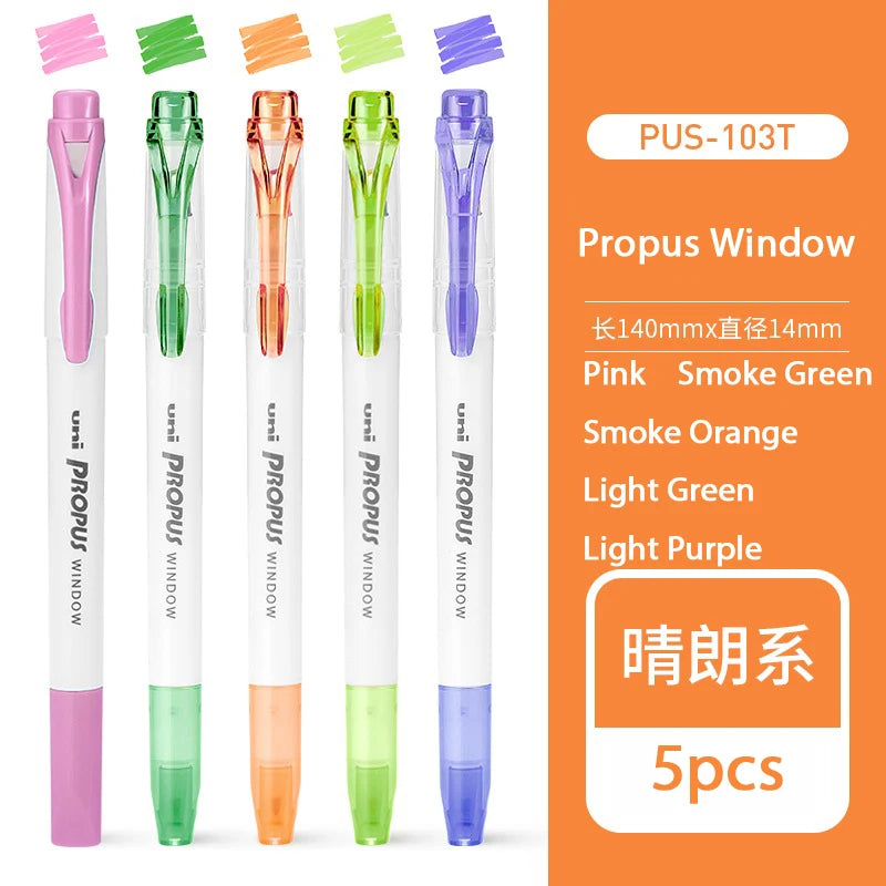 CowLost | product_id-japanese-uni-propus-window-highlighter-pen-103t-102t-double-head-no-smudging-art-marker |20