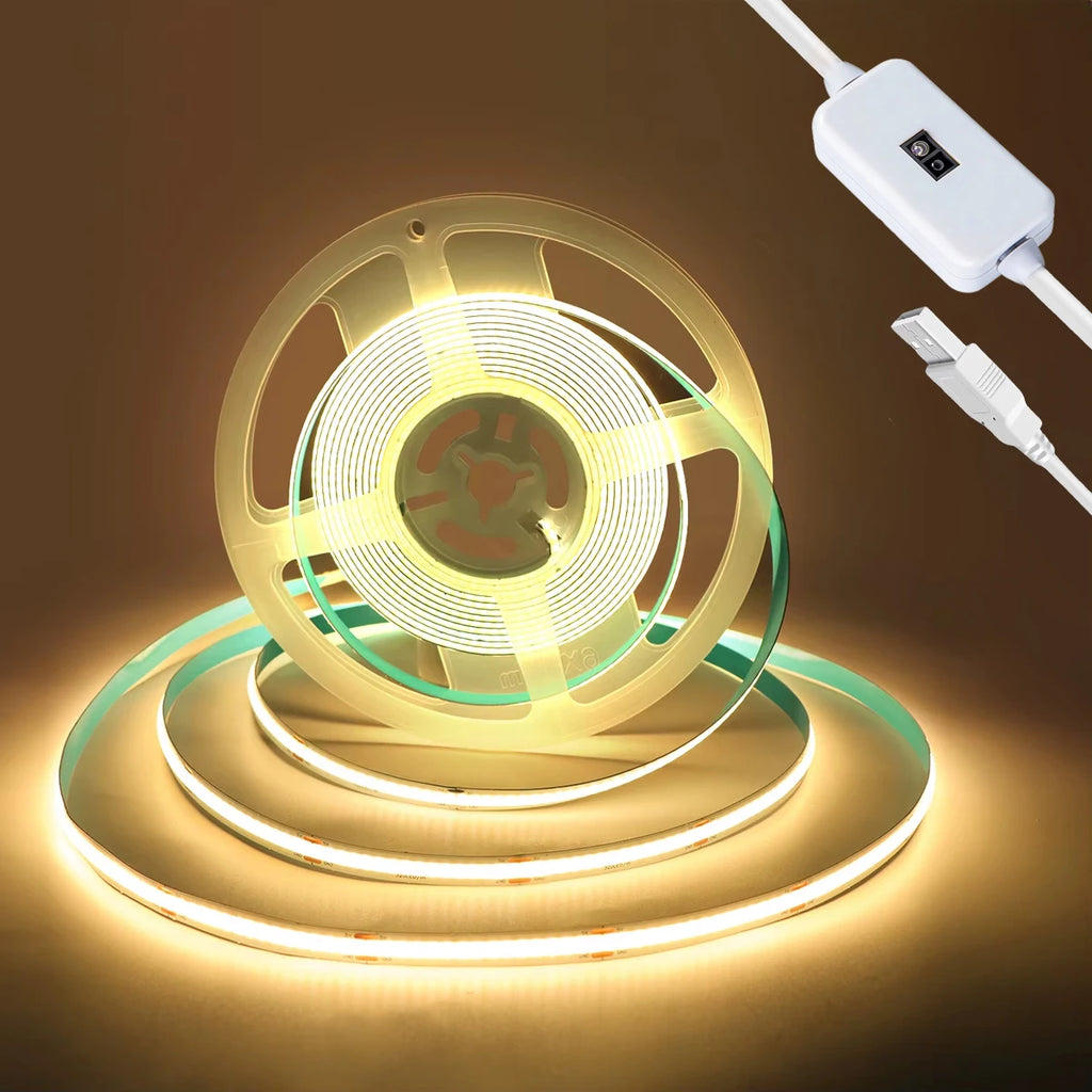 CowLost | light-ropes-strings-product_id-usb-5v-320leds-m-waterproof-cob-led-strip-light-flexible-lamp-tape-for-tv-mirror-kitchen-lighting |9
