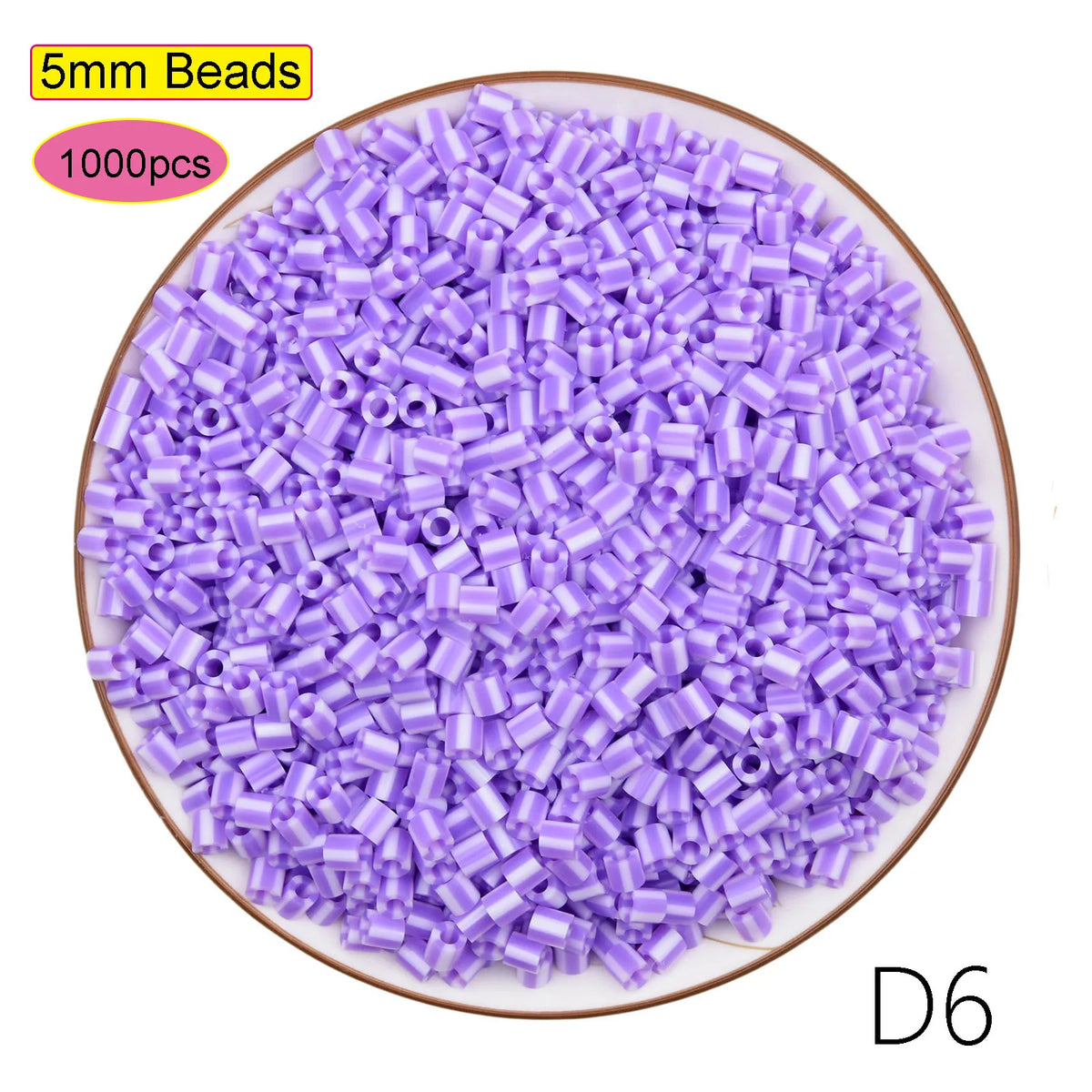 1000PCS 5MM Mixed Color Hama Beads DIY Gift Children's Toy Supplement OPP Bag