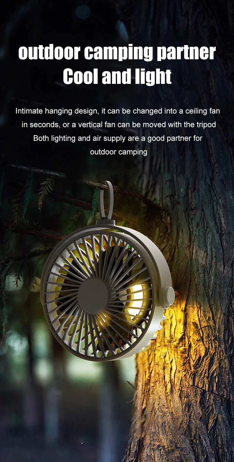 CowLost | product_id-usb-rechargeable-tripod-desk-fan-with-air-cooling-blower-and-night-light-for-camping-and-ceiling-use |16