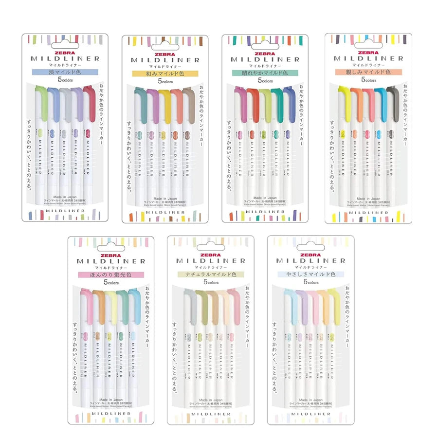 CowLost | product_id-zebra-mildliner-wtk7-double-tip-highlighters-25-colors-fluorescent-markers-for-drawing-diy |2
