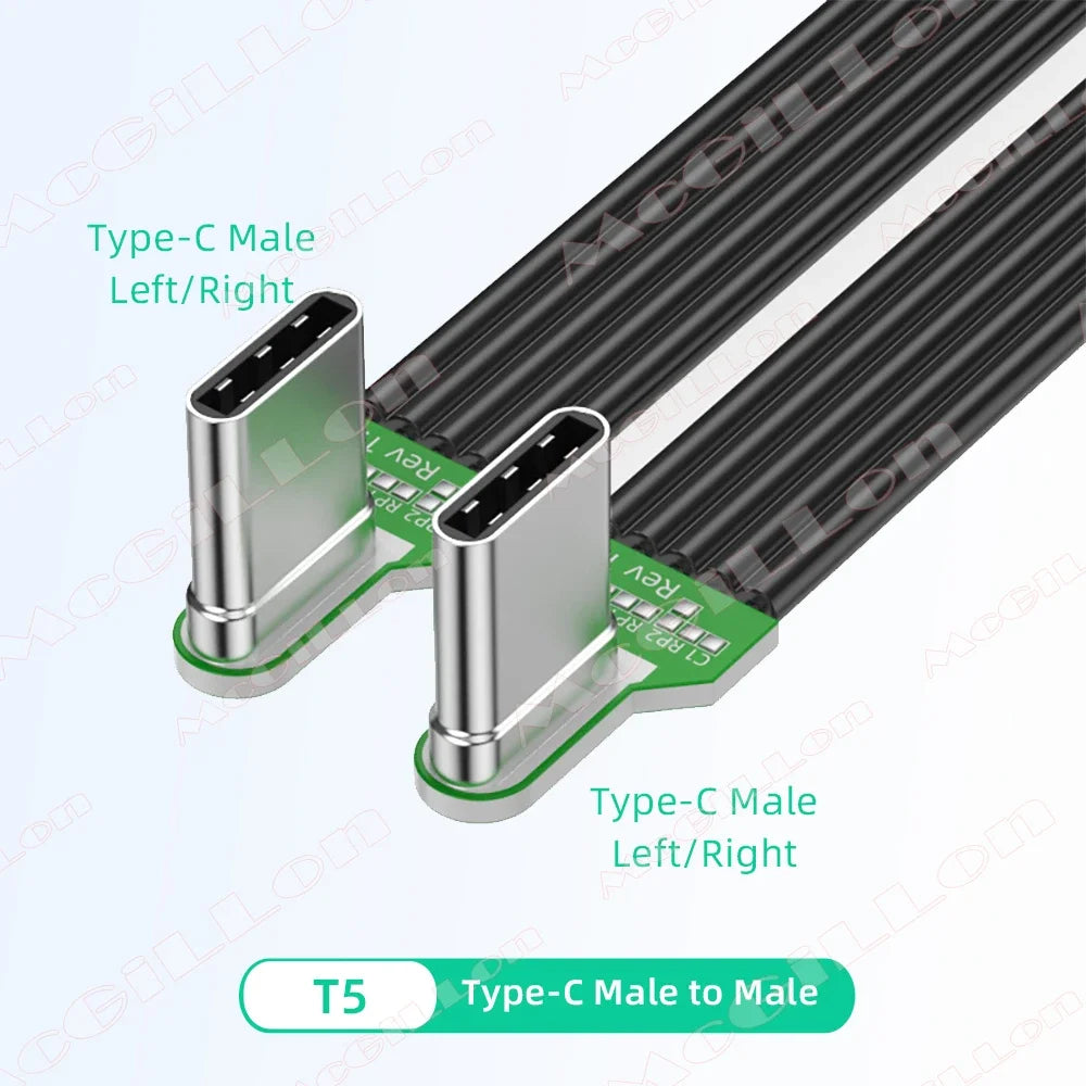 CowLost | product_id-60w-type-c-to-usb-c-flat-silicone-charging-cable-with-angled-connectors-fast-sync |11