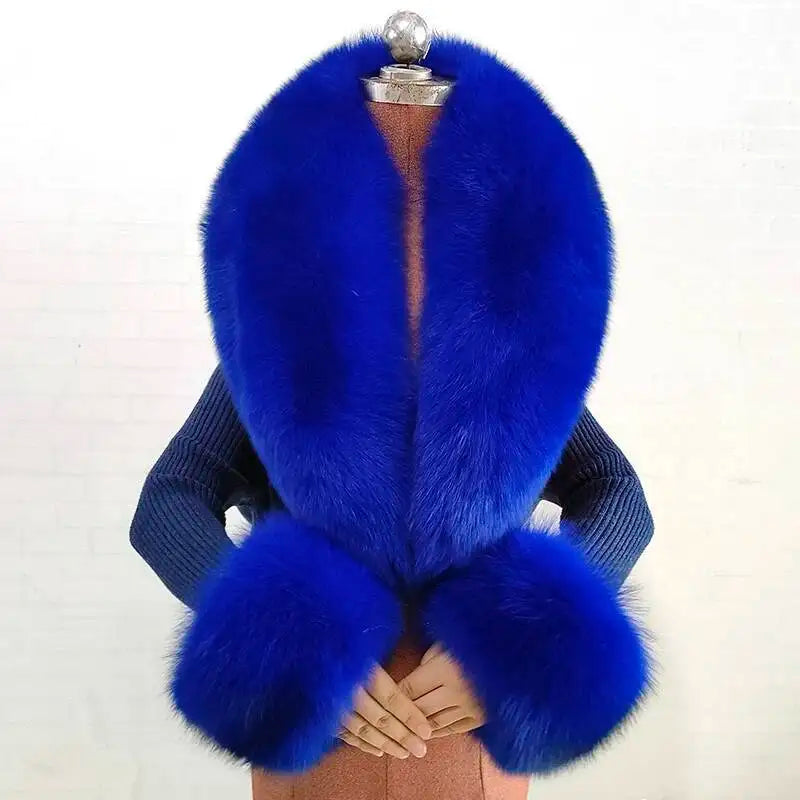 CowLost | winter-natural-fox-fur-scarf-and-cuff-set |29