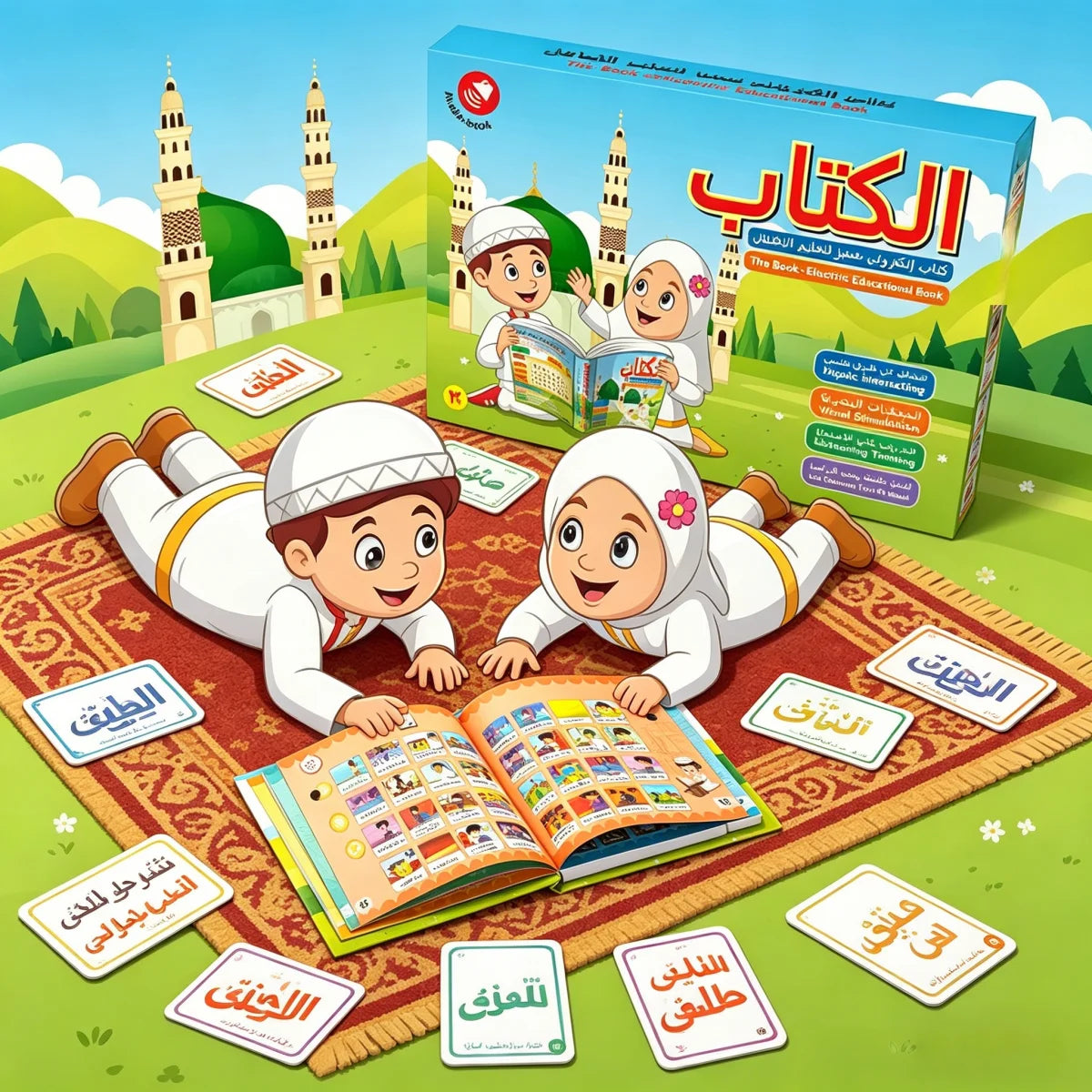 Muslim Children's Bilingual Arabic-English Electronic Educational Sound Book