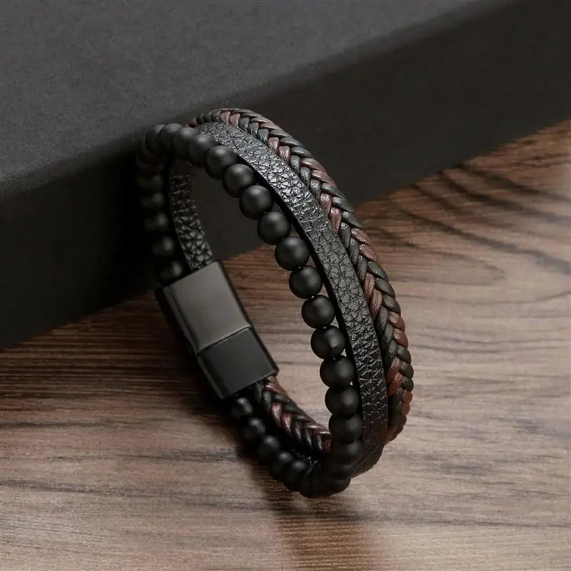 CowLost | badge-pass-holders-jiayiqi-stainless-steel-and-leather-bangle-bracelet-for-men |44