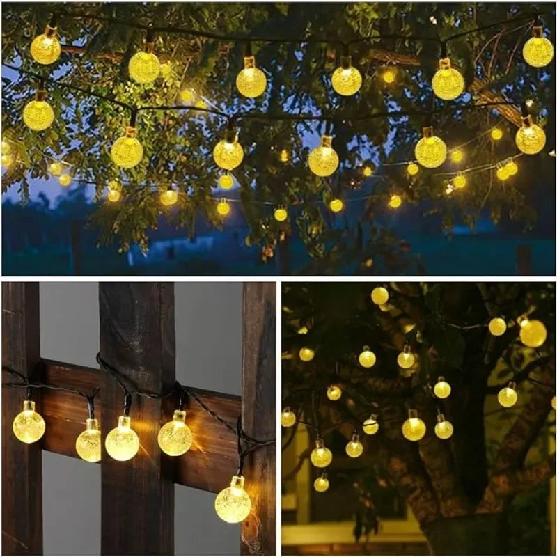 CowLost | product_id-solar-crystal-globe-100-led-solar-string-lights-for-outdoor-garden-party-decor |6