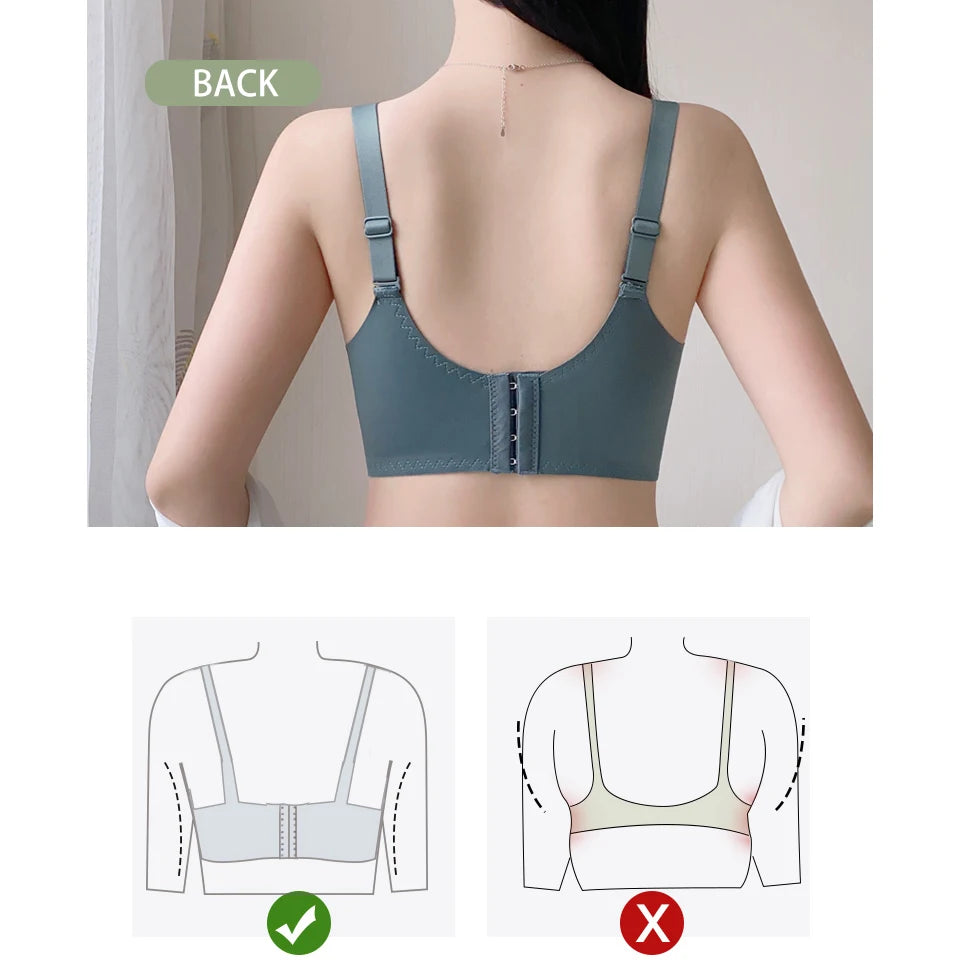 CowLost | product_id-fallsweet-wireless-plus-size-seamless-lace-push-up-bra |5