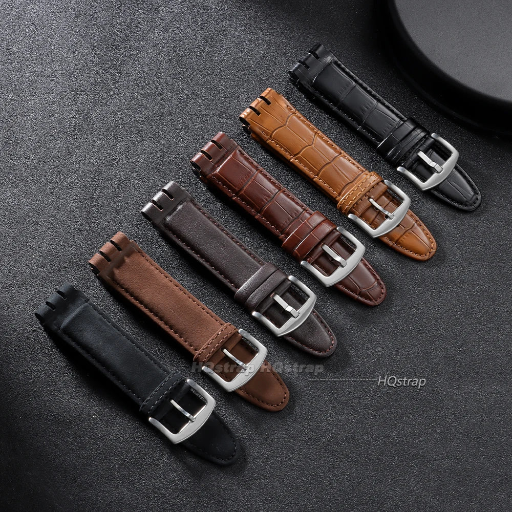 CowLost | product_id-cowhide-leather-23mm-waterproof-watchband-for-swatch-yos440-449-401-447-unisex |2