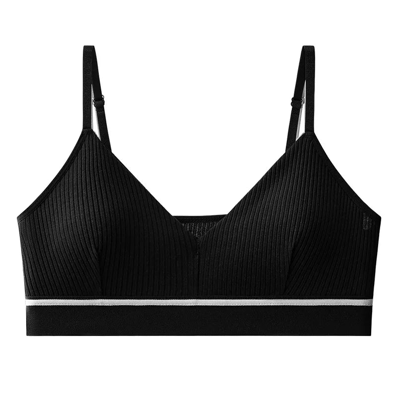 CowLost | product_id-women-s-cotton-wire-free-push-up-tube-top-bra-with-adjustable-straps-solid-color |8
