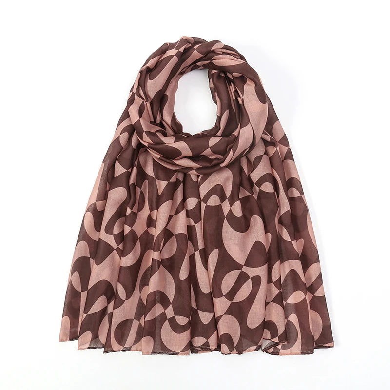 CowLost | bohemian-print-women-watercolor-soft-muslim-hijab |55